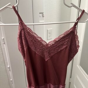 Lulu's Satin Camisole in Dusty Rose